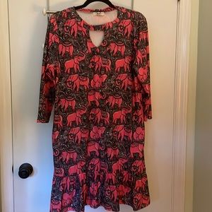 Simply Southern elephant print dress